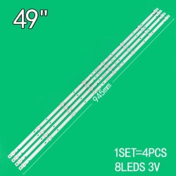 8 LED 3V 943 mm TOSHIBA IRIS RF-AZ490E30
