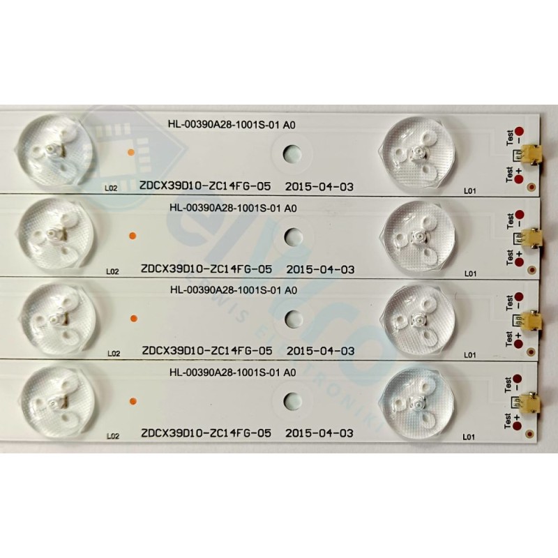 8 LED 3V 735 mm ZDCX39D10 HL00390A KIT3 8 LED 3V 735 mm ZDCX39D10 HL00390A KIT3
