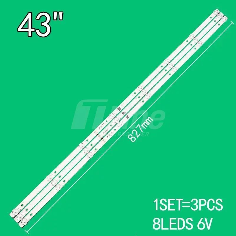 8 LED 6V 827 mm MAXWELL 43 JSDJP43DM BL064