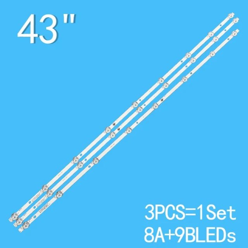 9+9+8 LED 3V 825 mm SHARP 43 JSDJP4316 BL318