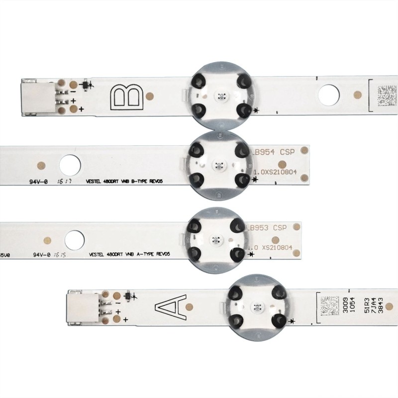 ES-255 Kit 6 barres 5LED TV SABA 48” SB 48 LED 277 RSW 4 barres A + 2 barres B BL444