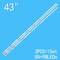 9+8 LED 6V 824 mm CHINOIS 43 JSDJP4320-09