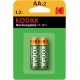 LR06 AA PILE RECHARGABLE KODAK 2600 MAH 1 PIECE LR06 AA PILE RECHARGABLE KODAK 2600 MAH 1 PIECE