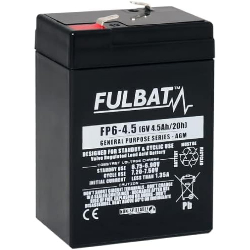 FP6V4.5AH BATTERIE 6V 4.5AH FULBAT FP6V4.5AH BATTERIE 6V 4.5AH FULBAT