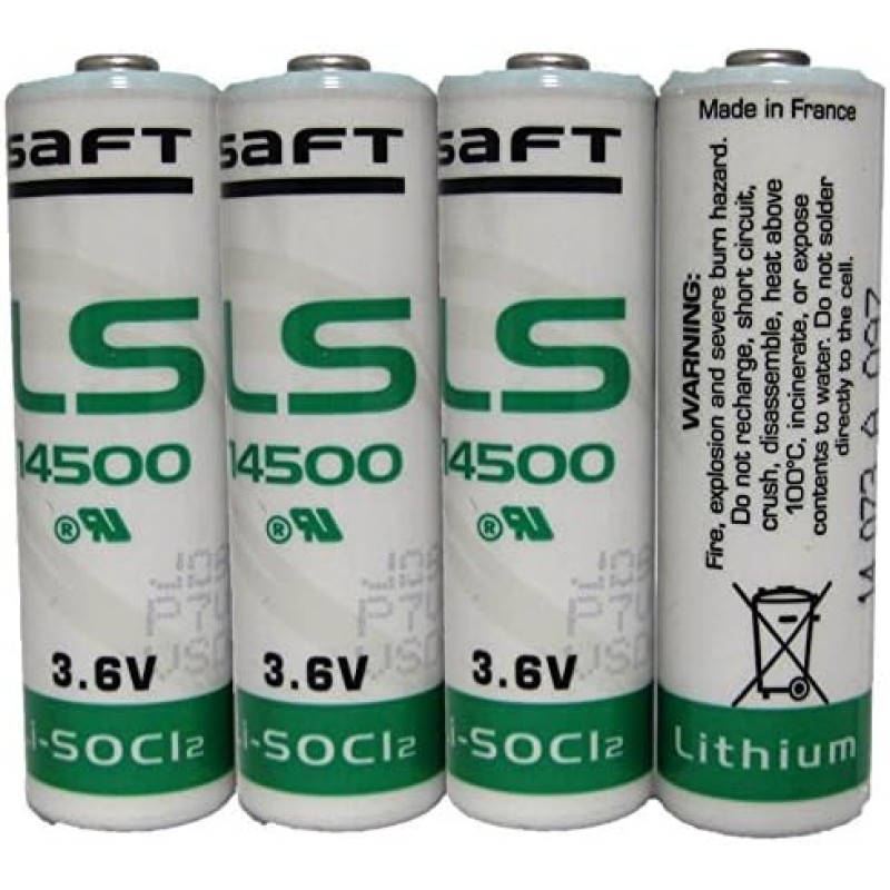 LS14500 PILE 3.6V 2600 CHARGÉ SAFT LS14500 PILE 3.6V 2600 CHARGÉ SAFT