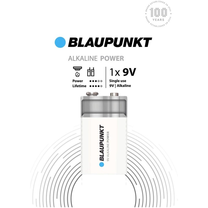 PILE 9V BLAUPUNKT BLISTER 1 PIECE 6F22 PILE 9V BLAUPUNKT BLISTER 1 PIECE 6F22