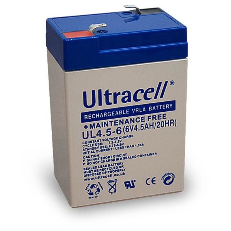 BATTERIE 6V 4.5AH ULTRACELL UL6V4.5AH