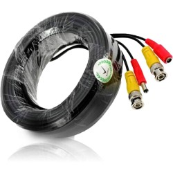 CABLE CAMERAS BNC + POWER 10 METRES