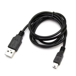 CABLE USB MINI USB 5 PINS NOIR 1.50 Mètre