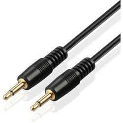 CABLE AUX 3.5 JACK JACK 1.5 M NOIR