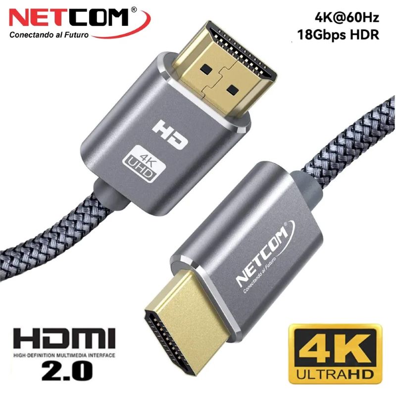 CABLE HDMI 1.5 MÈTRES 4K NOIR BLINDE CABLE HDMI 1.5 MÈTRES 4K NOIR BLINDE