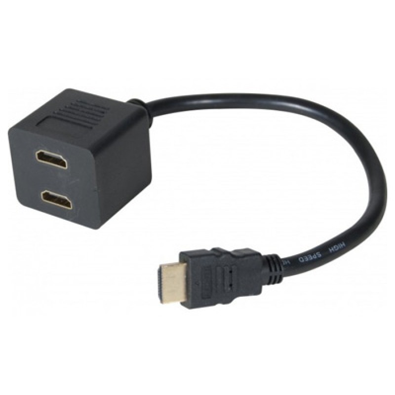 CABLE HDMI 2 SORTIE HDMI FEMELLE