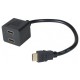 CABLE HDMI 2 SORTIE HDMI FEMELLE