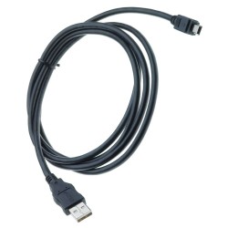 CABLE USB MINI USB 5 PINS NOIR 1.50 Mètre