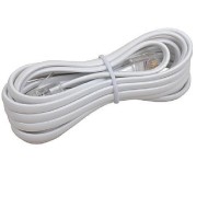 CABLE TELEPHONE RJ11 15 METRES BLANC MAV15