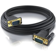 CABLE VGA 3 METRES MALE MALE BLINDE NOIR