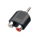 FICHE 3.5 MALE 2 RCA FEMELLE FICHE 3.5 MALE 2 RCA FEMELLE