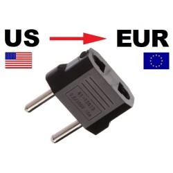 FICHE USA ADAPTATEUR AC 2 LAME PLAT