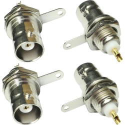 FICHE BNC MALE CHASSIS AVEC ECROU