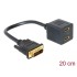 FICHE DVI MALE TO 2 HDMI FEMALE