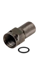 FICHE F 6.5 mm CONNECTEUR AVEC JOINT NOIR