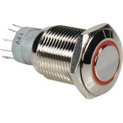 BOUTON POUSSOIRES ROND METAL PRO