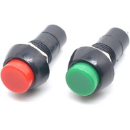 BOUTON POUSSOIR ROND PLASTIQUE