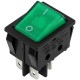 BOUTON VOYANT LARGE 4 COSSE VERT BOUTON VOYANT LARGE 4 COSSE VERT