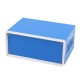 BOITIER PLASTIQUE BLEU POUR PROJET 170X130X75 mm BOITIER PLASTIQUE BLEU POUR PROJET 170X130X75 mm