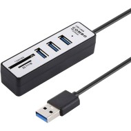 HUB 3 USB AVEC LECTEURS CARTES