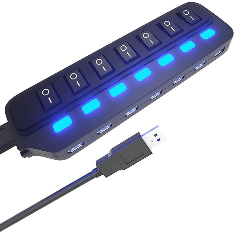 HUB 7 USB 2.0 AVEC 7 INTERRUPTEUR SY-H003 HUB 7 USB 2.0 AVEC 7 INTERRUPTEUR SY-H003