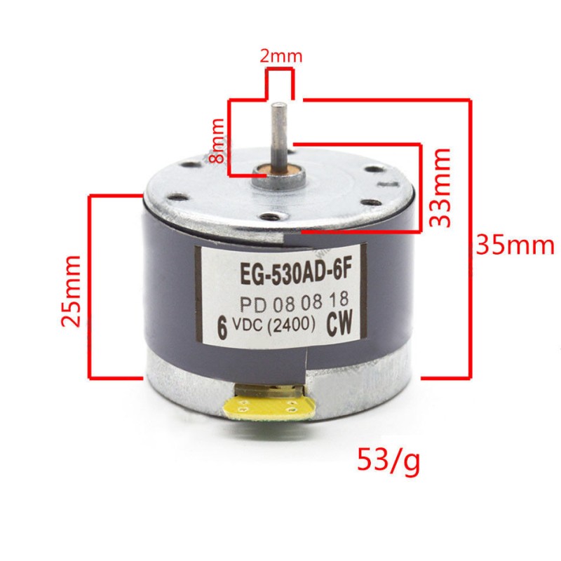 MOTEUR 6V CW 2FILS MOTEUR 6V CW 2FILS