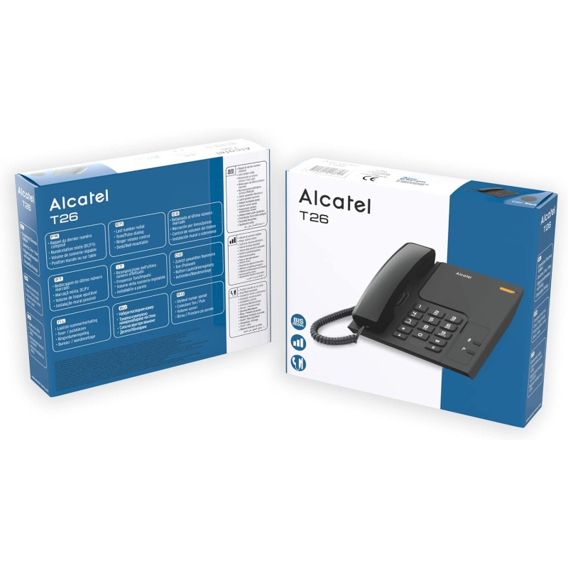 TÉLÉPHONE FIXE FILAIRE ALCATEL T26 TÉLÉPHONE FIXE FILAIRE ALCATEL T26