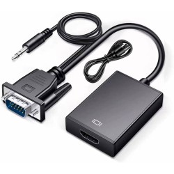 CONVERTISSEUR VGA TO HDMI + AUDIO