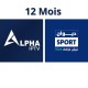 ABONNEMENT 12 MOIS IPTV ALPHA ABONNEMENT 12 MOIS IPTV ALPHA