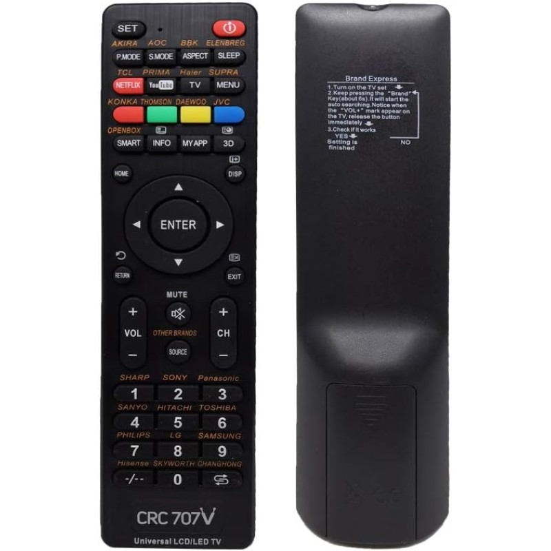 CRC707V COMMANDE UNIVERSEL CRC707V COMMANDE UNIVERSEL