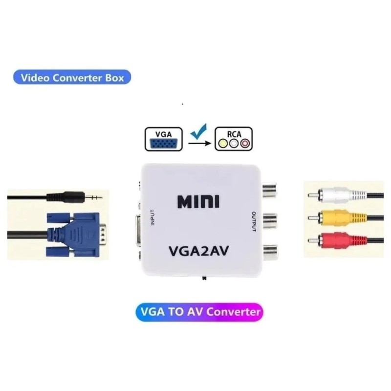 CONVERTISSEUR VGA TO RCA CONVERTISSEUR VGA TO RCA