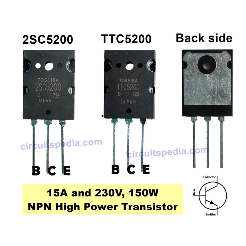 2SC5200 TRANSISTOR NPN 230V 15A