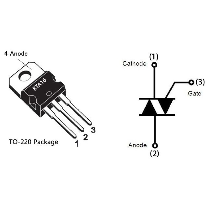 BTA16-600B TRIAC 16A 600V BTA16-600B TRIAC 16A 600V
