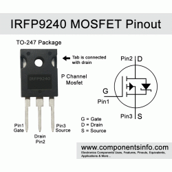 IRFP9240 TRANSISTOR MOSFET 12A 200V TO247