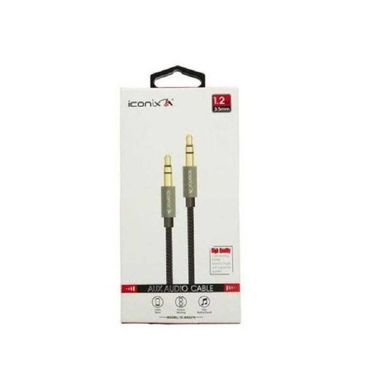AX2218 CABLE AUX 3.5 JACK JACK ICONIX 1.5 Metres AX2218 CABLE AUX 3.5 JACK JACK ICONIX 1.5 Metres