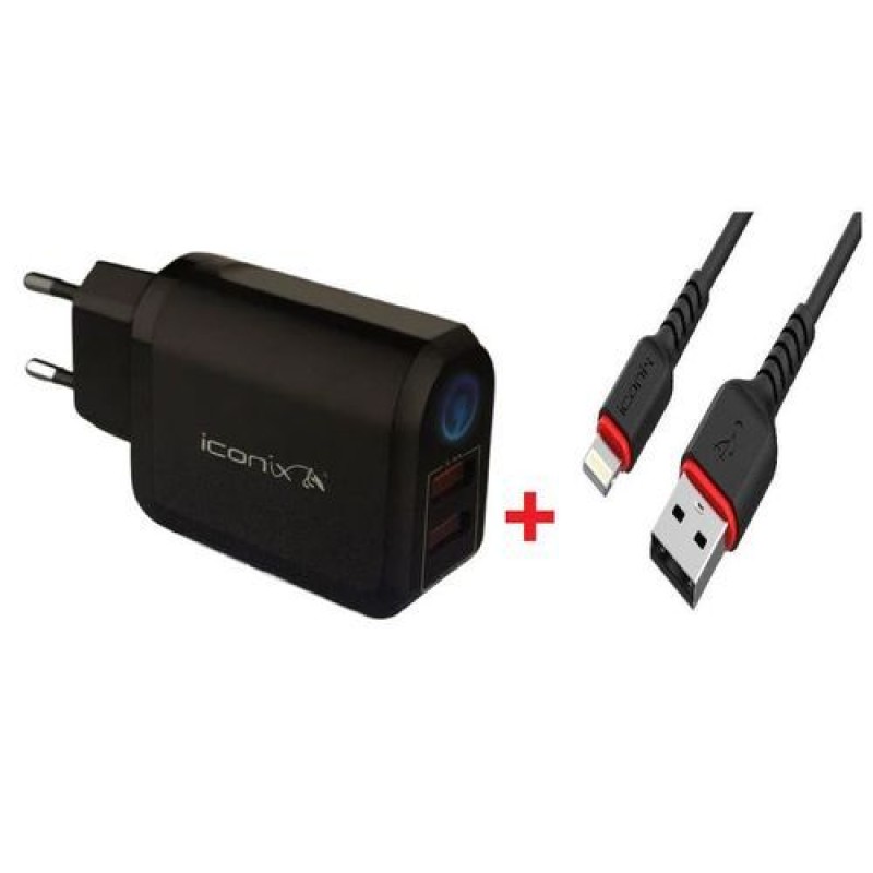 HC1024 CHARGEUR MICRO USB IPHONE TYPE C 3.4A ICONIX HC1024 CHARGEUR MICRO USB IPHONE TYPE C 3.4A ICONIX