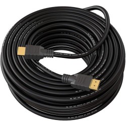 CABLE HDMI 20 METRES BLINDE NOIR