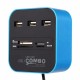 271010 HUB 3 USB 2 LECTEUR CARTES COMBO