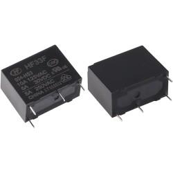 RELAIS 12V 4 COSSE NOIR HF33F