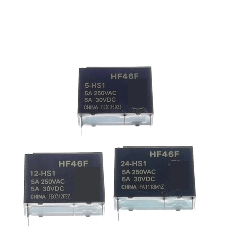 RELAIS 12V 4 COSSE NOIR HF46F RELAIS 12V 4 COSSE NOIR HF46F