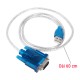 CABLE RS232 MALE TO USB MALE AVEC DISQUE