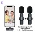 Microphone double sans fil pour diffusion en direct K9/K11 pour iPhone (Lightning)