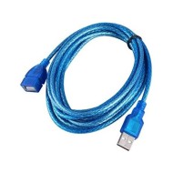 RALLONGE USB MALE FEMELLE 3 METRES BLEU 01015