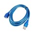 RALLONGE USB MALE FEMELLE 3 METRES BLEU 01015